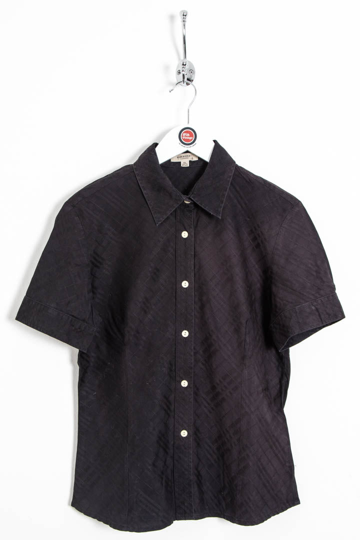 Women's Burberry Short Sleeve Checkered Shirt (M)