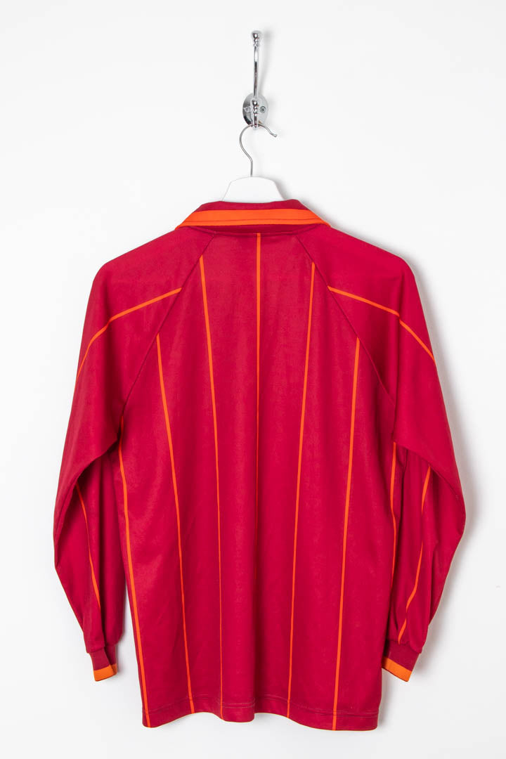 Image of 1996-97 Roma Home Long Sleeve Asics Football Shirt (XS)