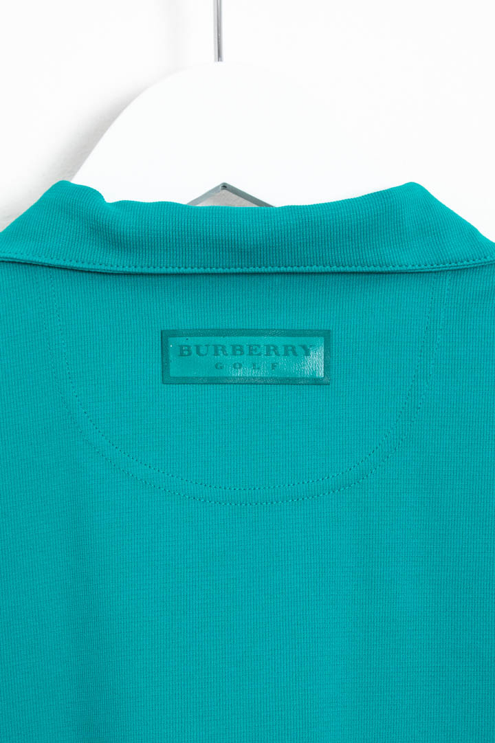 Image of Women's Burberry Golf Short Sleeve 1/4 Zip Polo Shirt (M)