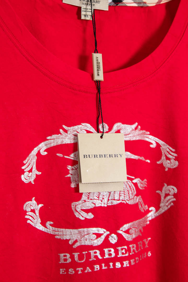 Image of Women's BNWT Burberry Logo Top (L)