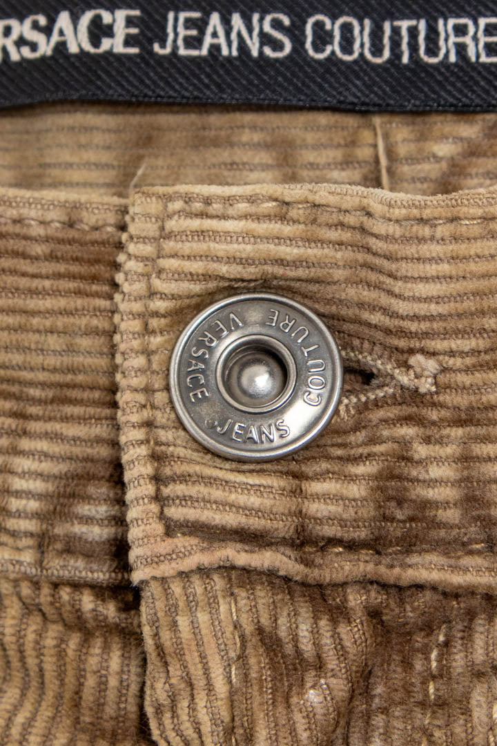 Image of Versace Jeans Couture Straight Leg Corduroy Trousers (W32 x L30)