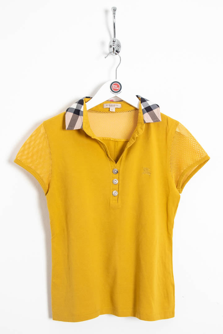 Image of Women's Burberry Brit Short Sleeve Polo Shirt (M)