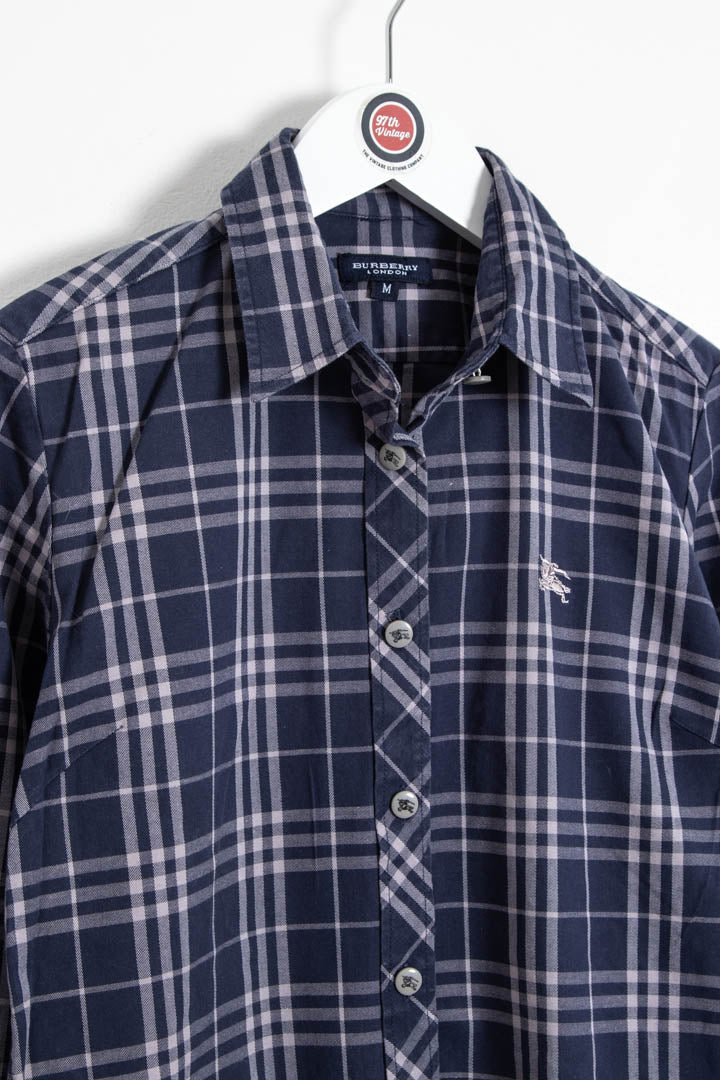 Image of Women's Burberry Checkered Long Sleeve Shirt (XS)