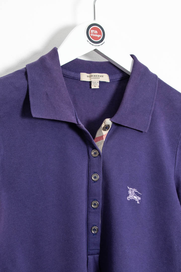 Image of Women's Burberry Short Sleeve Polo Shirt (S)