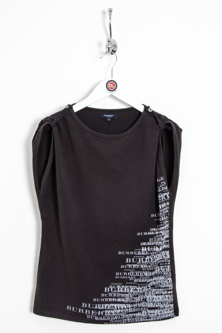 Image of Women's Burberry Sleeveless Drape Shoulder Top (L)