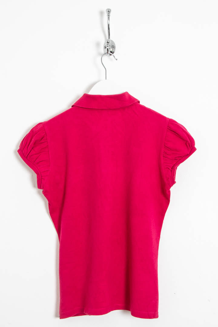 Image of Women's Burberry Cap Sleeve Polo Shirt (M)