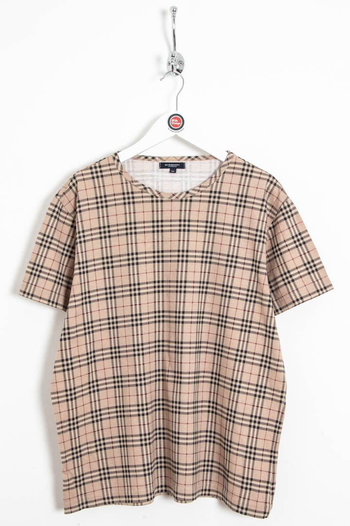 Image of Women's Burberry Nova Check Short Sleeve T-Shirt (XL)