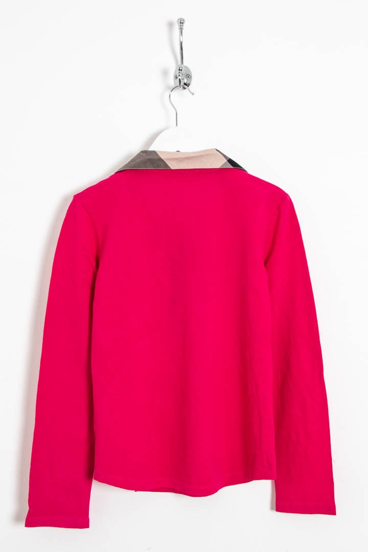 Image of Women's Burberry Brit Long Sleeve Polo Shirt (L)