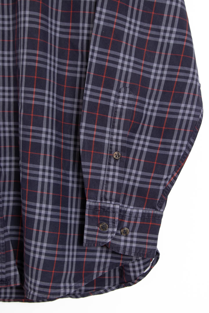 Image of Burberry Long Sleeve Checkered Shirt (XL)