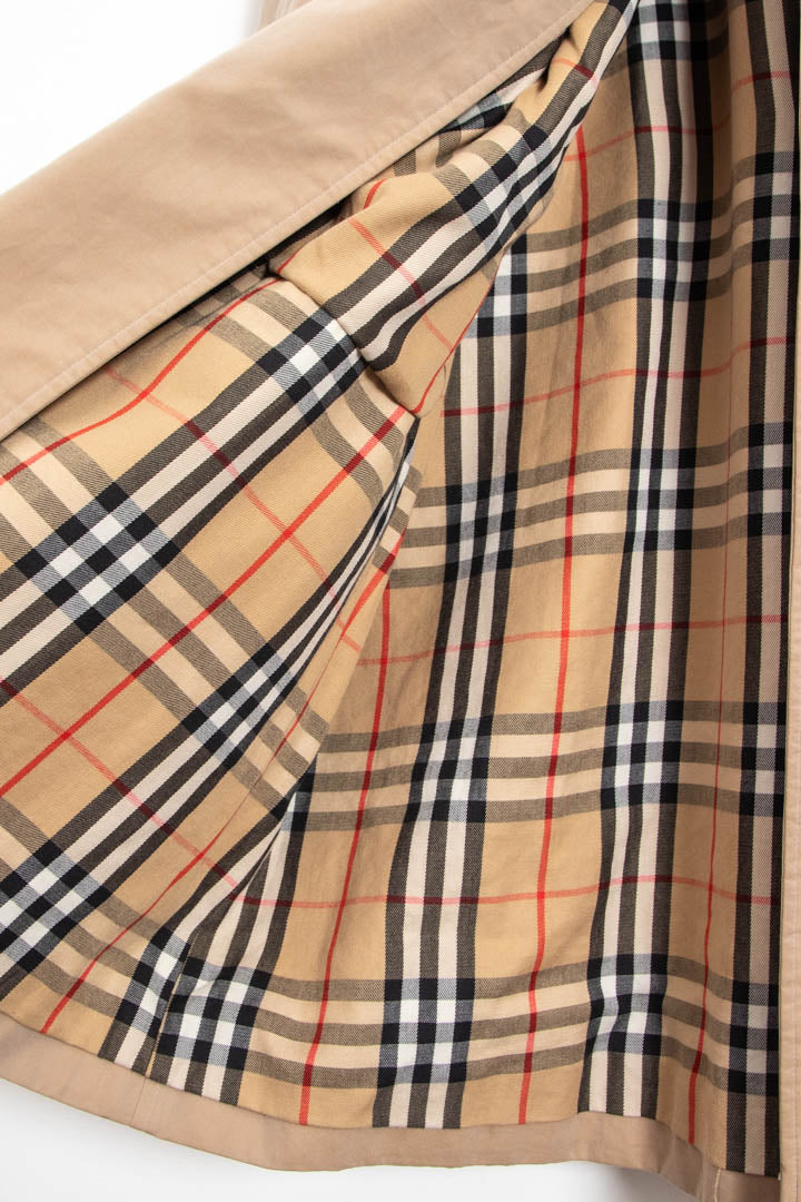 Burberry Nova Check Lined Trench Coat (XXL)