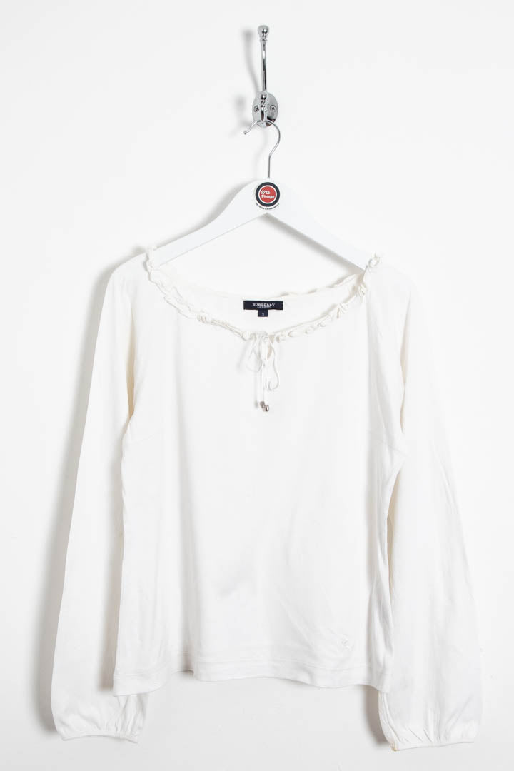 Image of Women's Burberry Ruffled Blouse (L)
