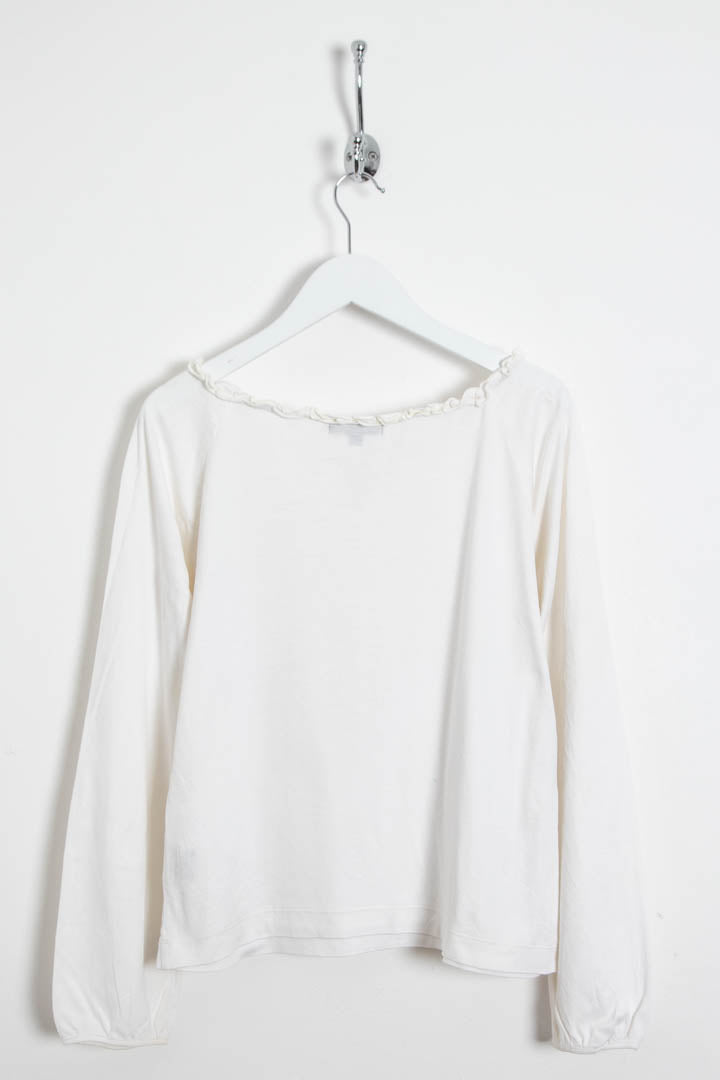 Image of Women's Burberry Ruffled Blouse (L)