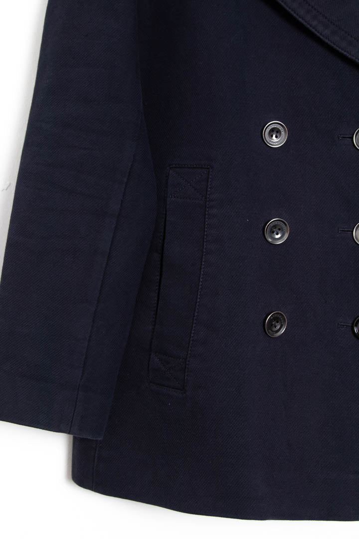 Image of Women's Burberry Double Breasted Pea Coat (L)