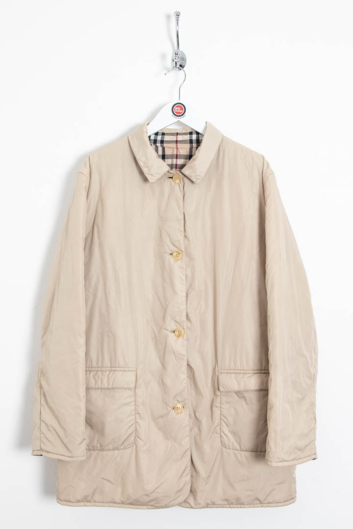 Image of Women's Burberry Nova Check Reversible Coat (L)