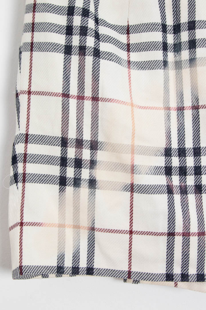 Image of Women's Burberry Blue Label Nova Check Pleated Mini Skirt (UK 8)