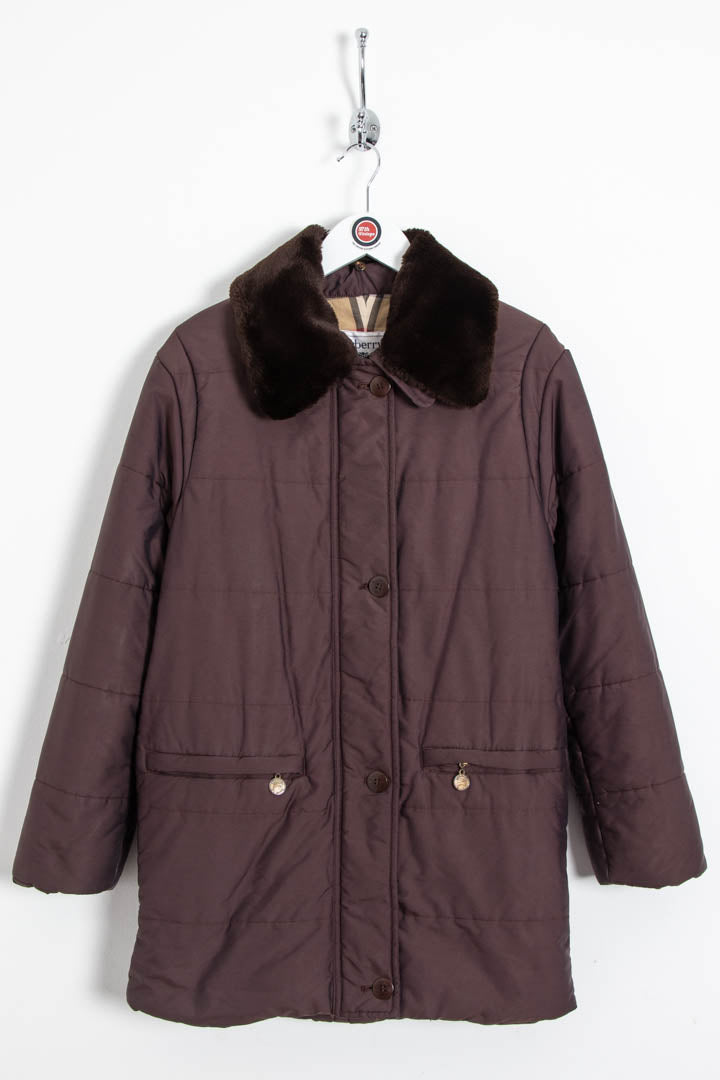 Image of Women's Burberry Nova Check Lined Quilted Coat (XS)