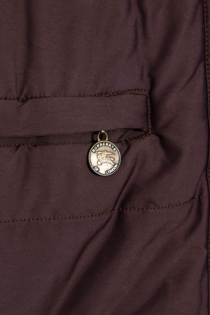 Image of Women's Burberry Nova Check Lined Quilted Coat (XS)