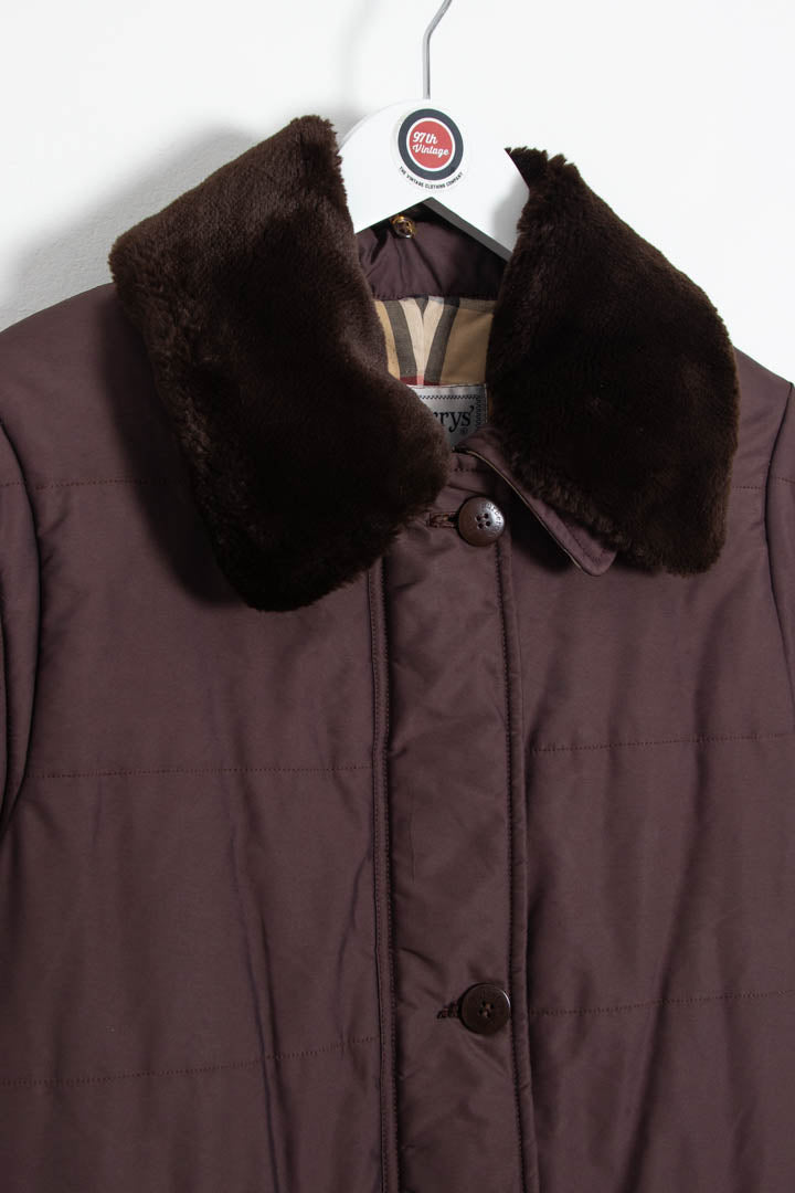 Image of Women's Burberry Nova Check Lined Quilted Coat (XS)