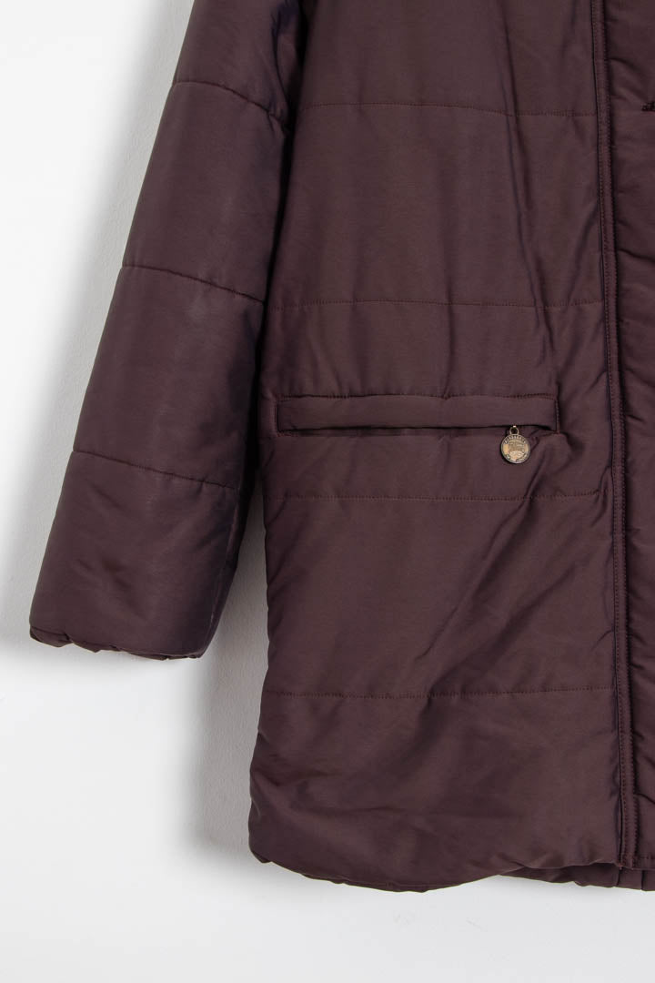 Image of Women's Burberry Nova Check Lined Quilted Coat (XS)