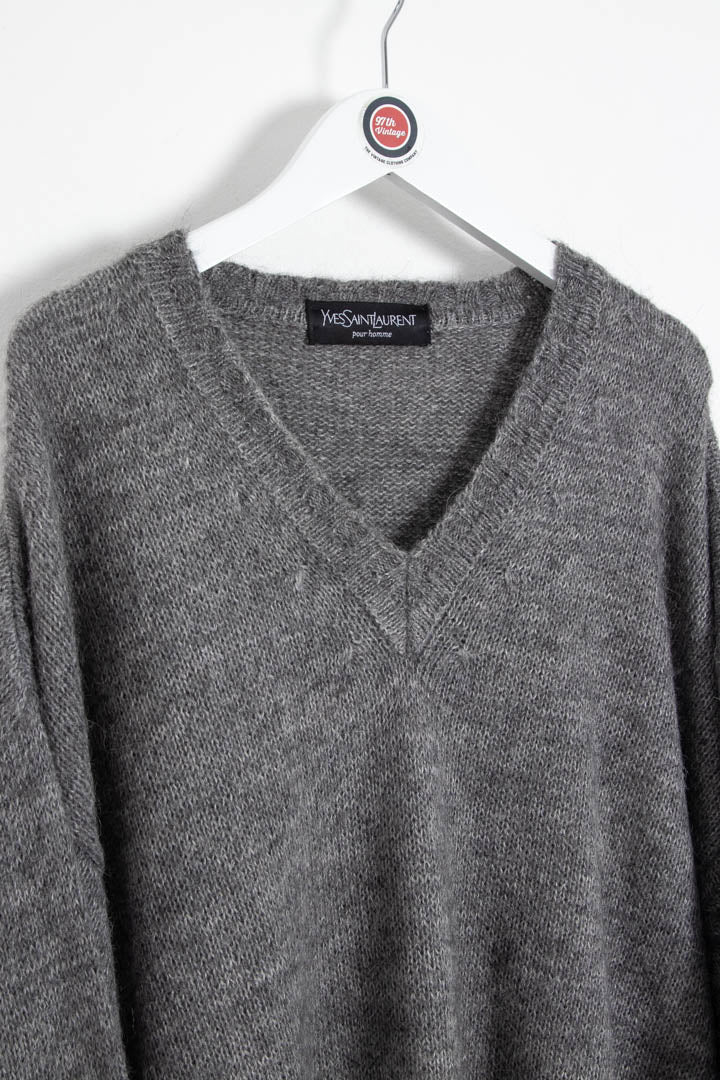 Image of YSL V Neck Knitted Jumper (XXL)