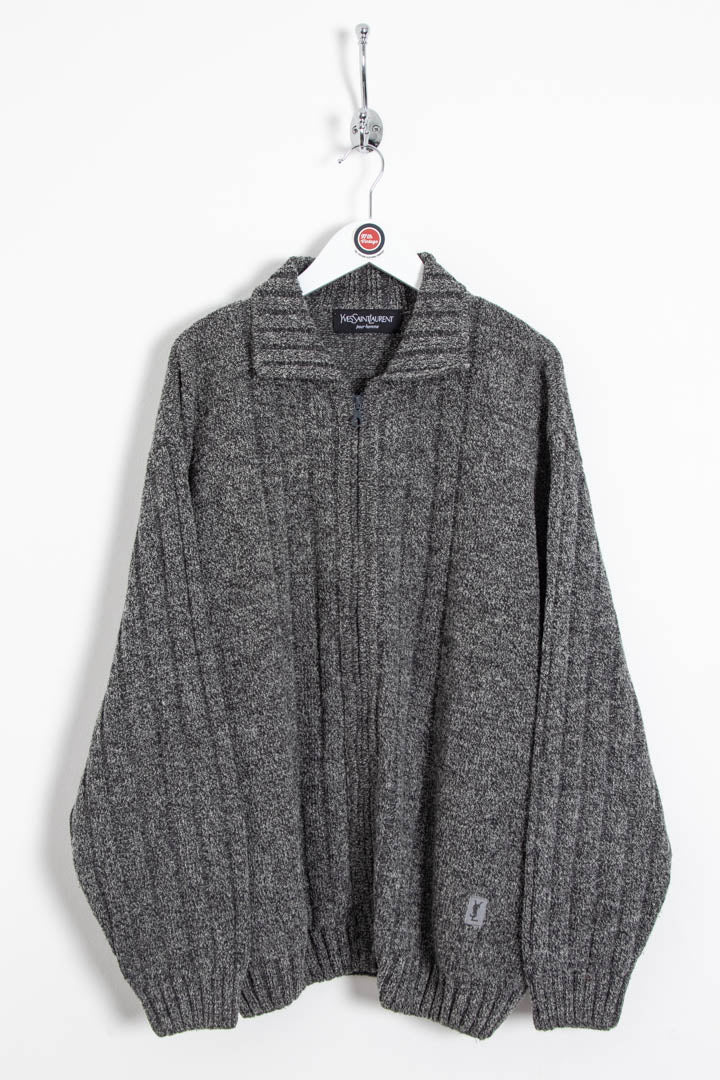 Image of YSL Zip Up Wool Jumper (M)