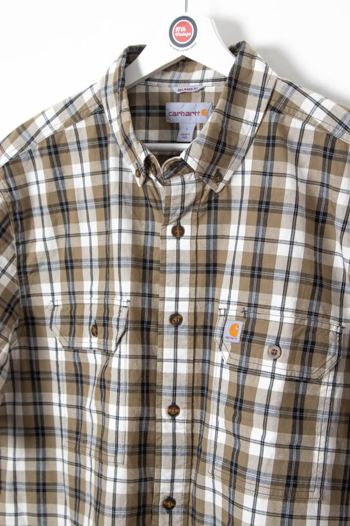 Image of Carhartt Short Sleeve Checkered Shirt (L)