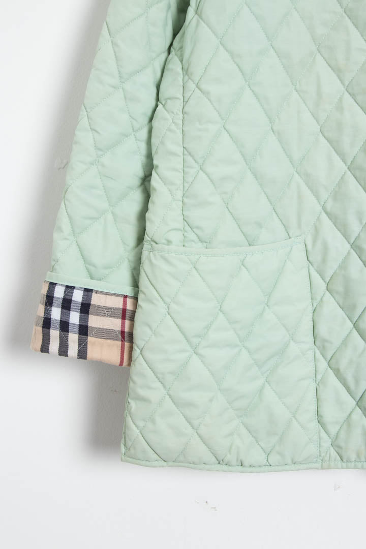 Image of Women's Burberry Nova Check Lined Quilted Jacket (M)
