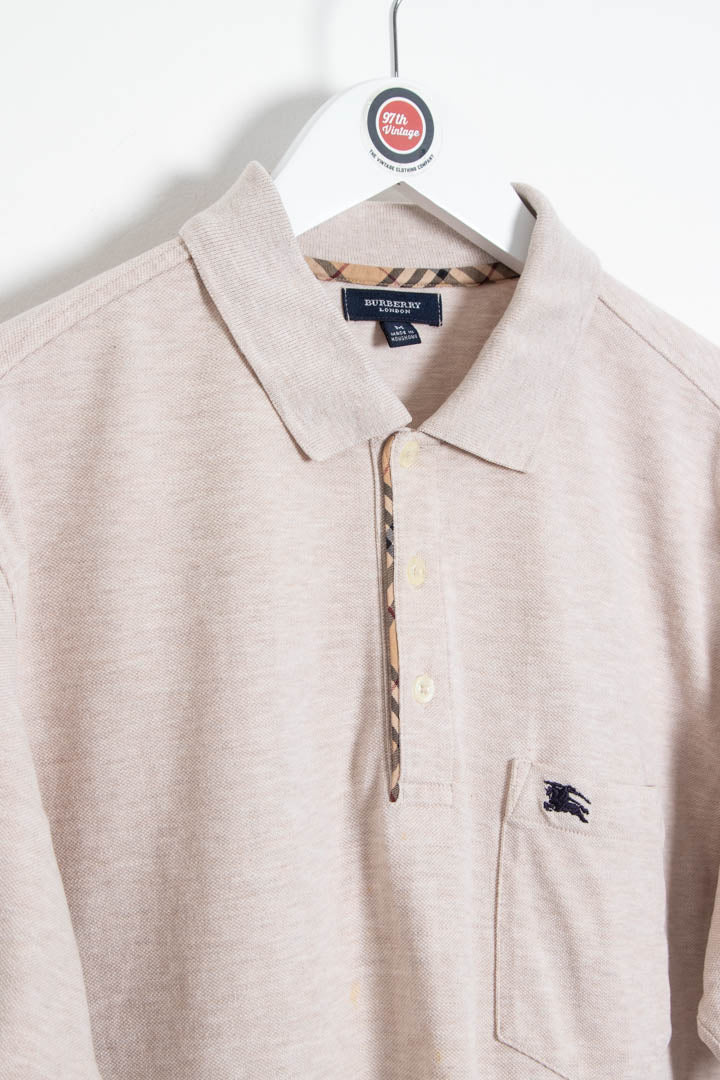 Image of Burberry Short Sleeve Polo Shirt (M)