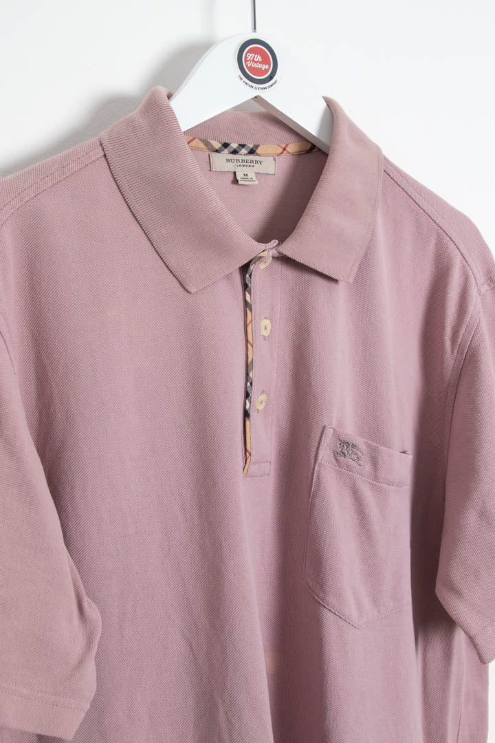 Burberry Short Sleeve Polo Shirt (M)