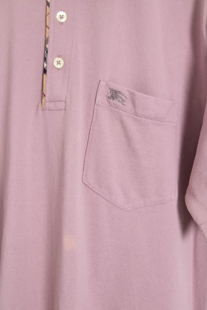 Image of Burberry Short Sleeve Polo Shirt (M)
