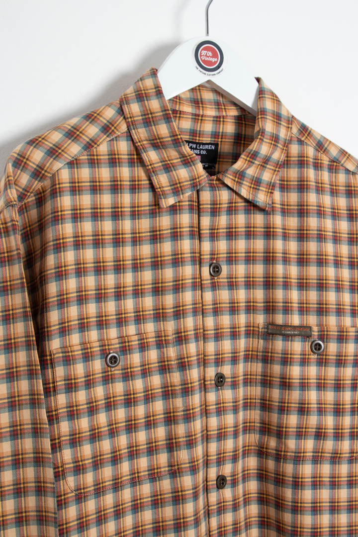 Image of Ralph Lauren Polo Jeans Long Sleeve Flannel Shirt (S)