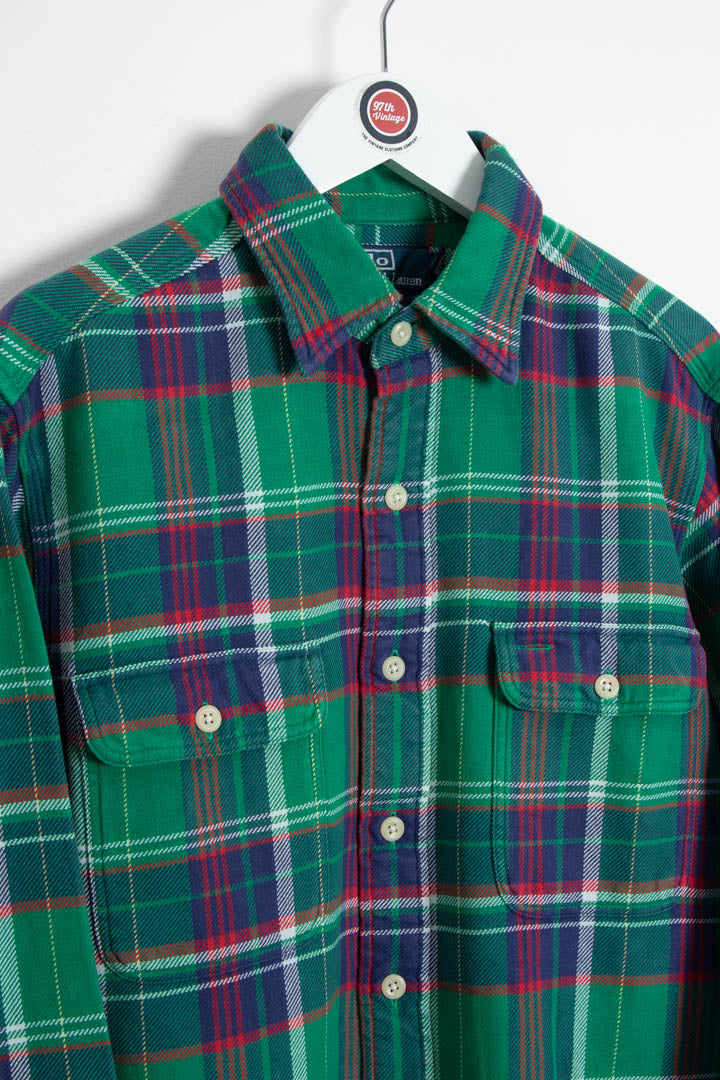 Image of Polo Ralph Lauren Long Sleeve Flannel Shirt (S)