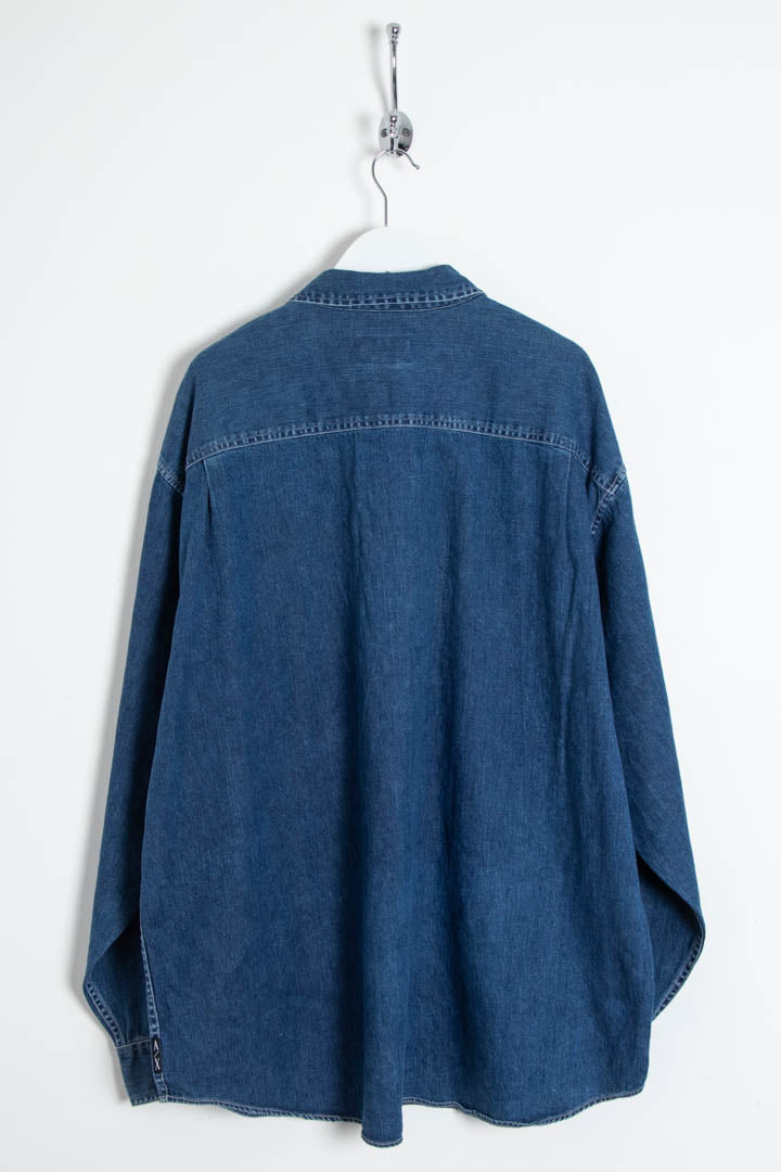 Image of Armani Exchange 1/4 Zip Denim Jumper (XL)