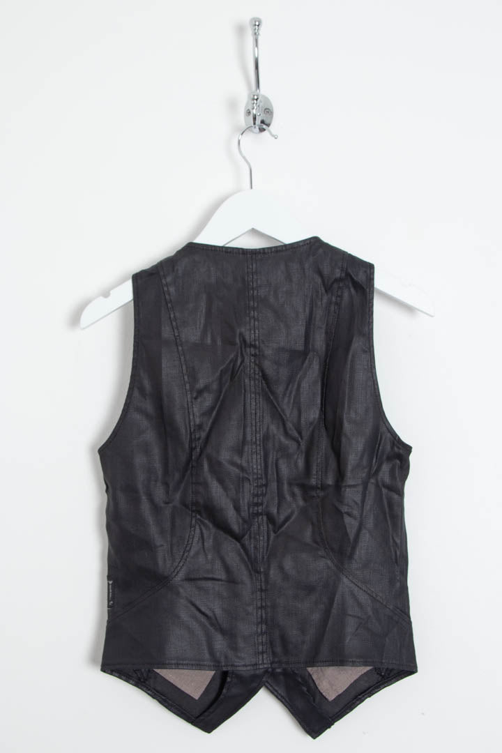 Image of Women's Armani Jeans Leather Waistcoat (XS)