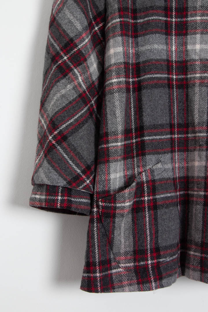 Image of Women's Just Cavalli Plaid Wool Blouse (S)