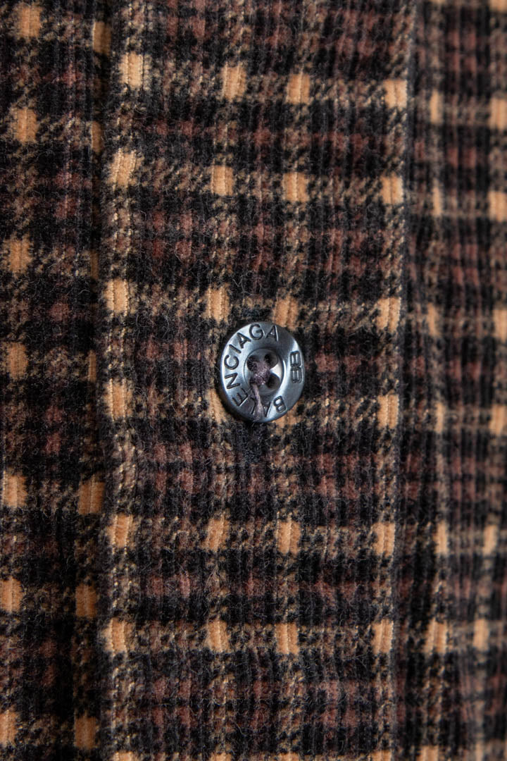 Image of Balenciaga Long Sleeve Flannel Shirt (L)
