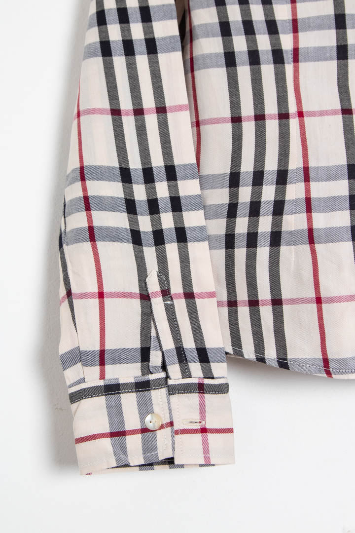 Image of Women's Burberry Nova Check Long Sleeve Shirt (M)