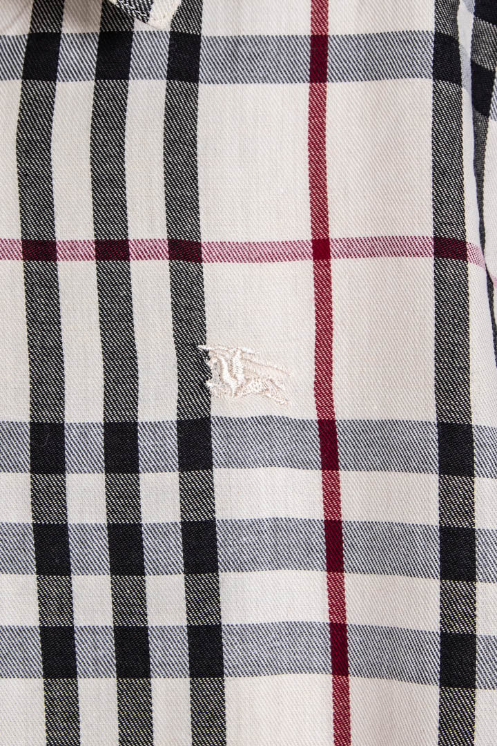 Women's Burberry Nova Check Long Sleeve Shirt (M)