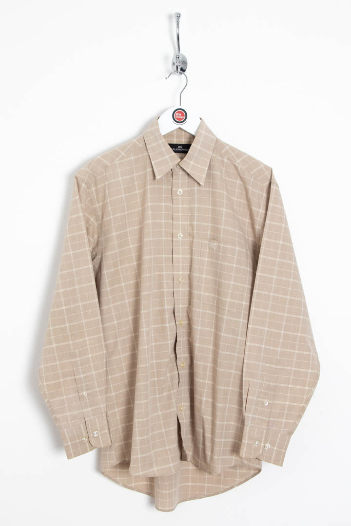 Image of Balenciaga Long Sleeve Checkered Shirt (S)