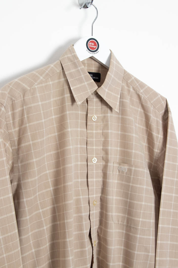Balenciaga Long Sleeve Checkered Shirt (S) – 97th Vintage