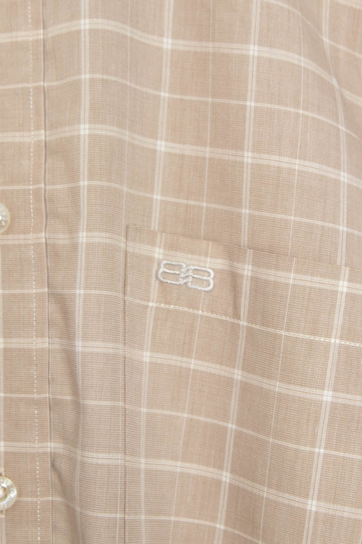 Image of Balenciaga Long Sleeve Checkered Shirt (S)