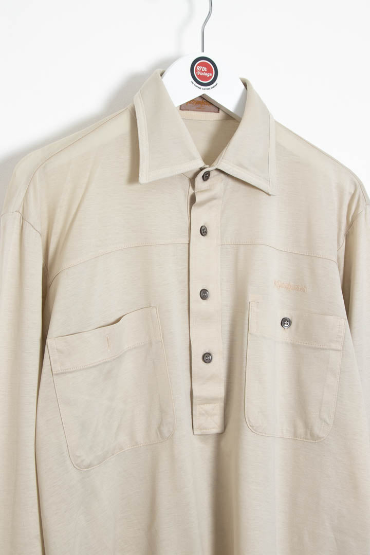 Image of YSL Long Sleeve Polo Shirt (S)