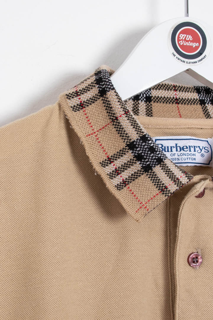 Image of Burberry Short Sleeve Polo Shirt (M)