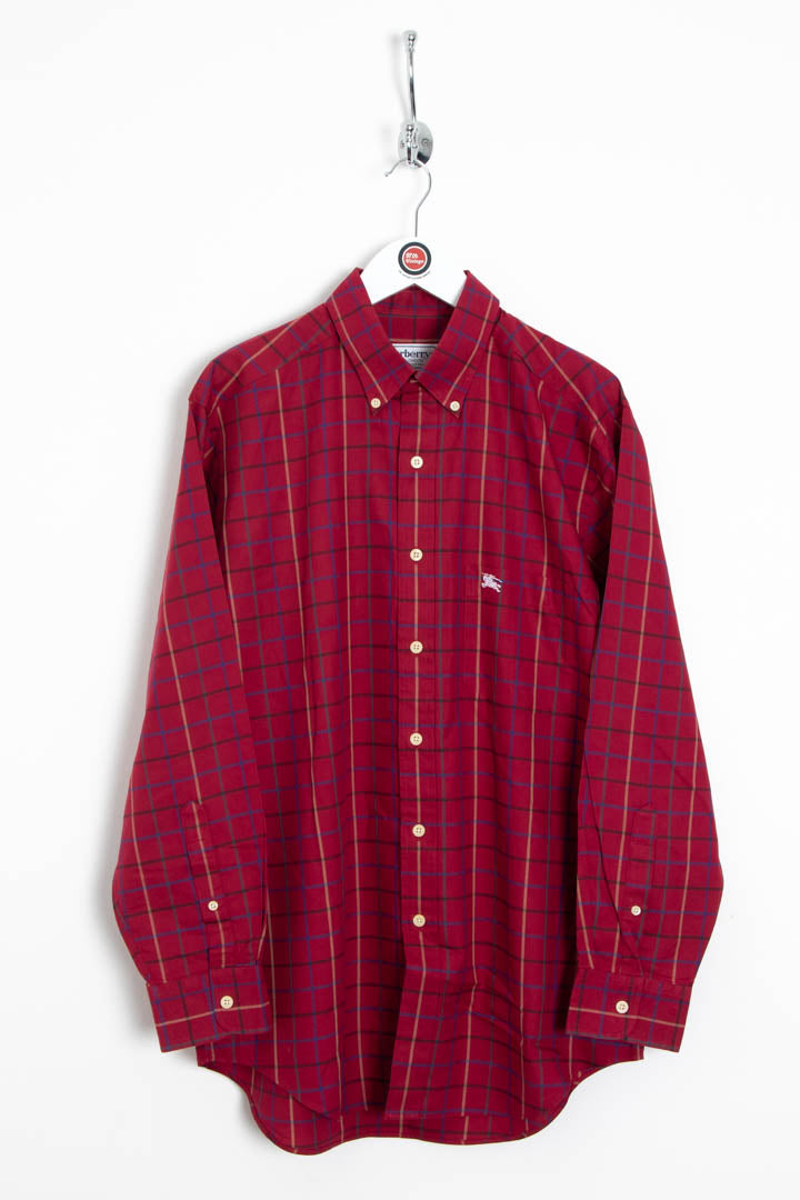 Image of Burberry Long Sleeve Checkered Shirt (M)