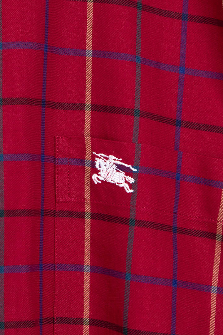 Image of Burberry Long Sleeve Checkered Shirt (M)