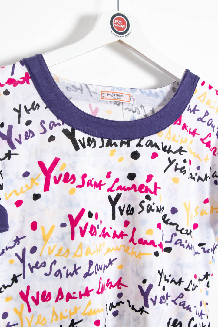 Image of Women's YSL Repeat Logo Top (M)