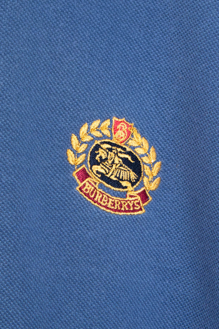 Image of Burberry Long Sleeve Polo Shirt (M)