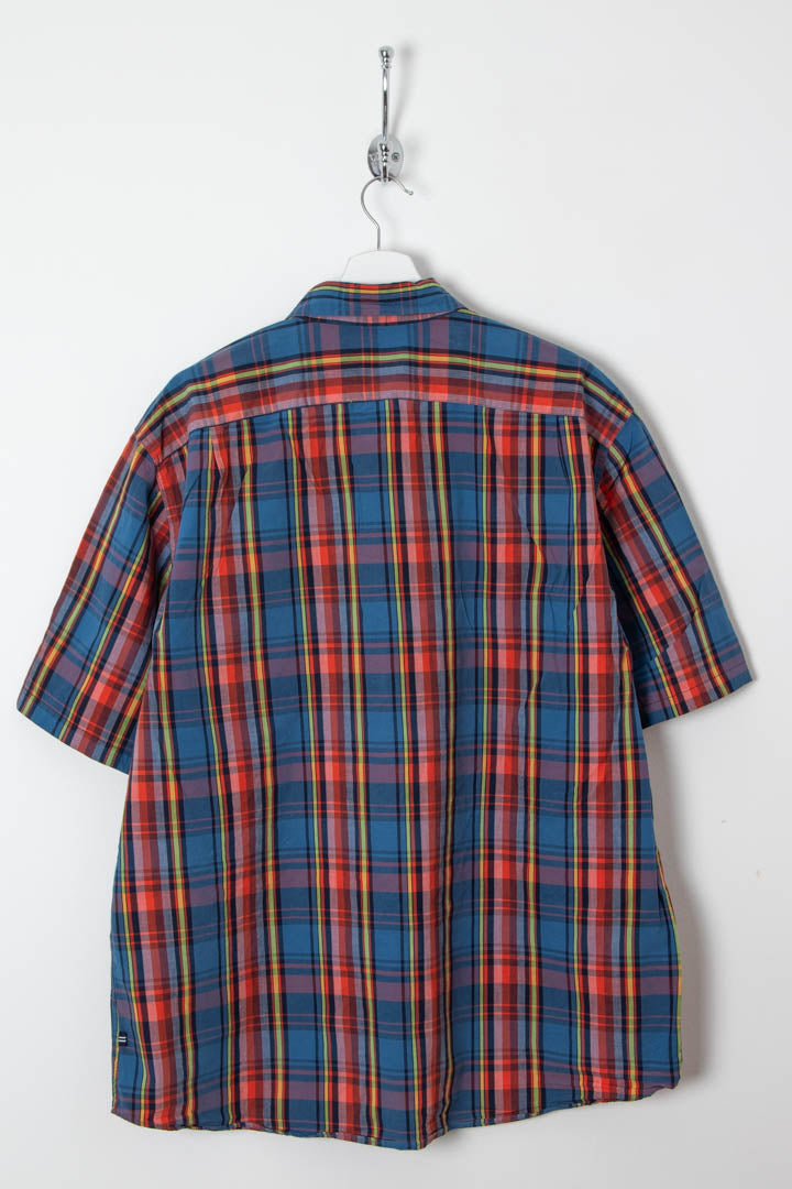Image of Nautica Short Sleeve Checkered Shirt (XL)