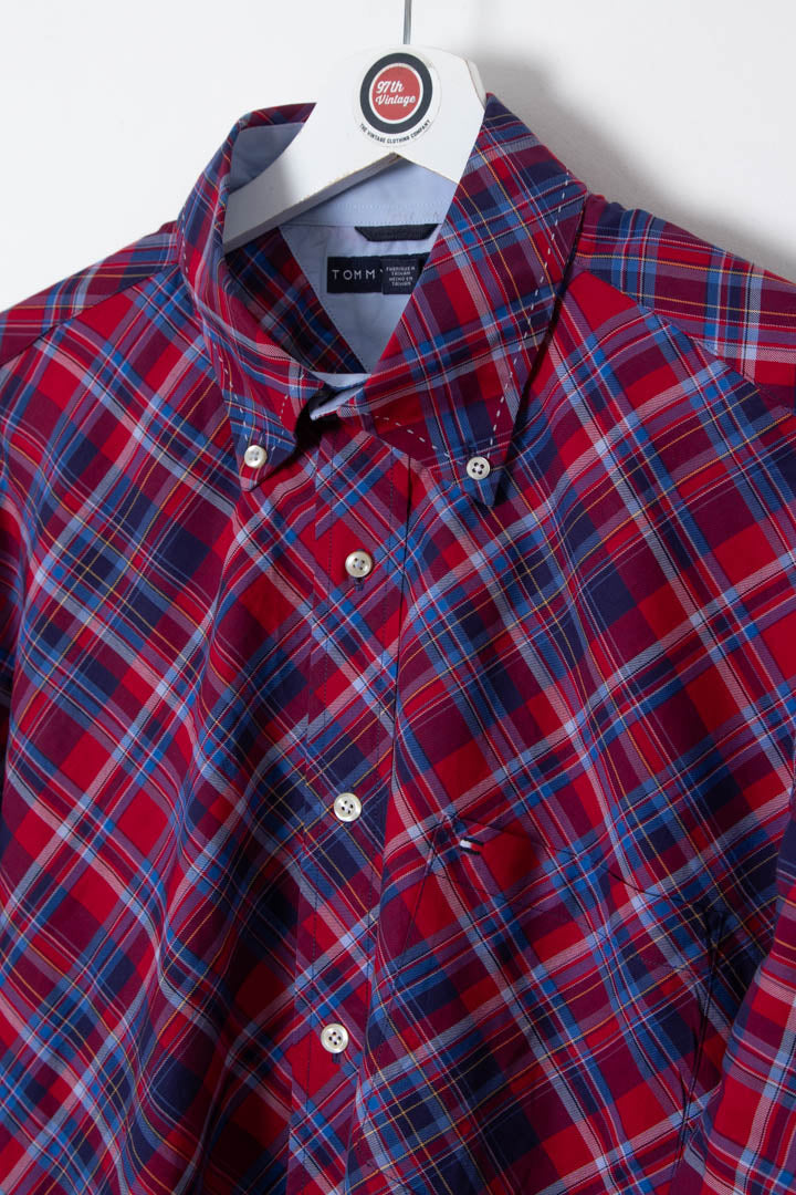 Image of Tommy Hilfiger Short Sleeve Checkered Shirt (L)