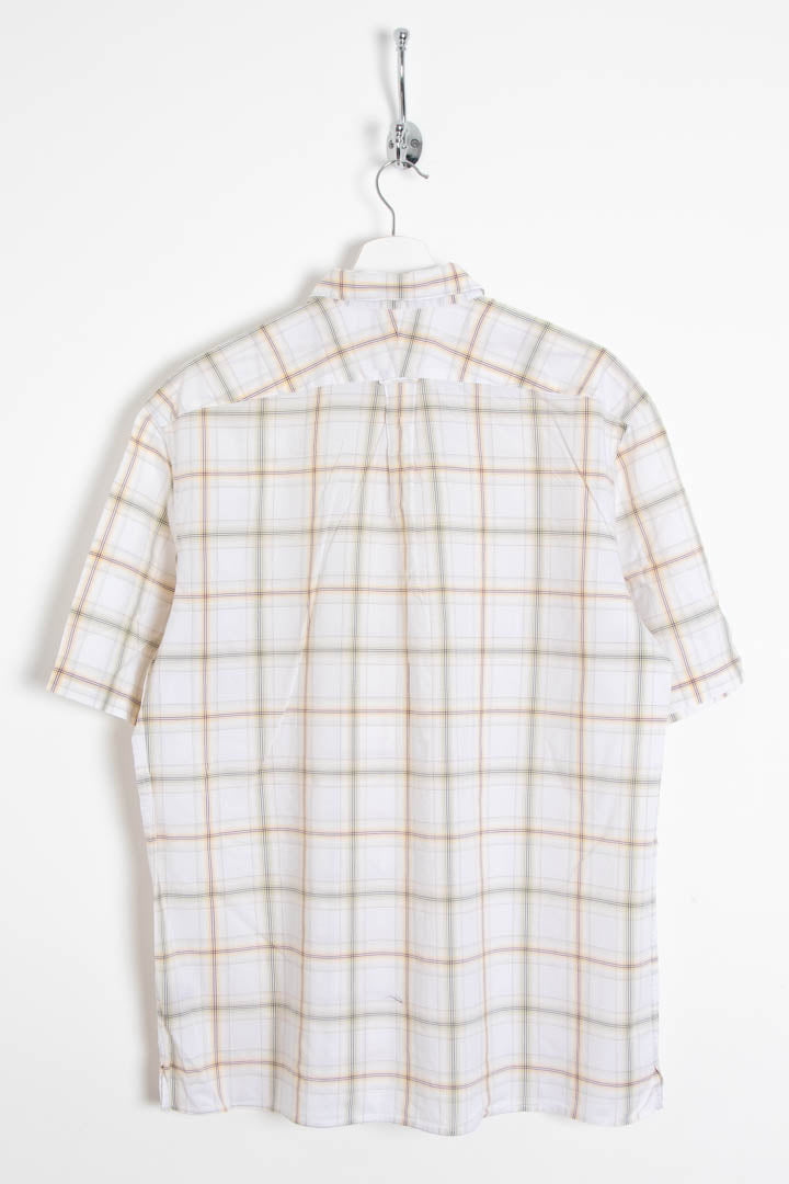 Image of Burberry Short Sleeve Checkered Shirt (L)